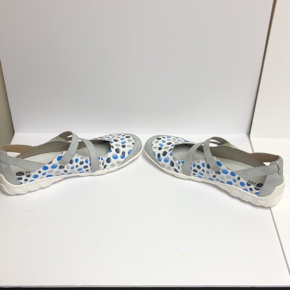 Remonte White Pokadot Leather Mary Janes Sz 41 - Picture 5 of 8